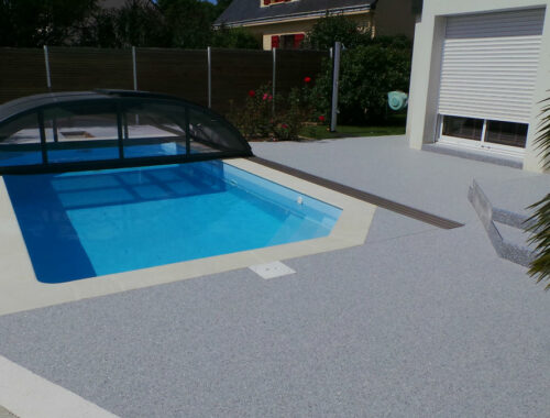 tapis de pierre plage piscine