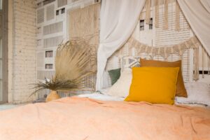 Chambre à la déco bohème