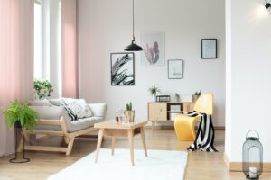 Rideaux roses pâles pour la chambre