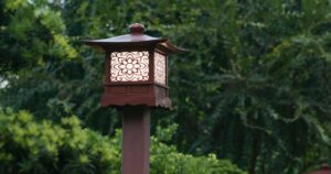 Lampes dans un style japonais
