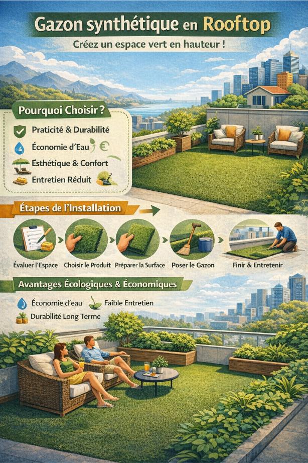 gazon synthetique rooftop