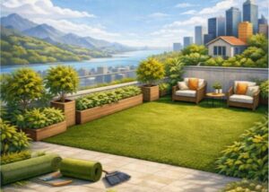 rooftop gazon artificiel